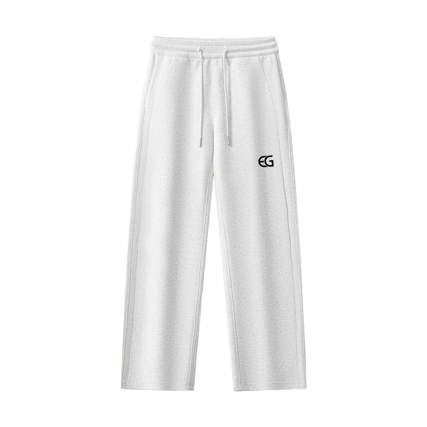 Unisex Essential Drawstring Straight-Leg Sweatpants