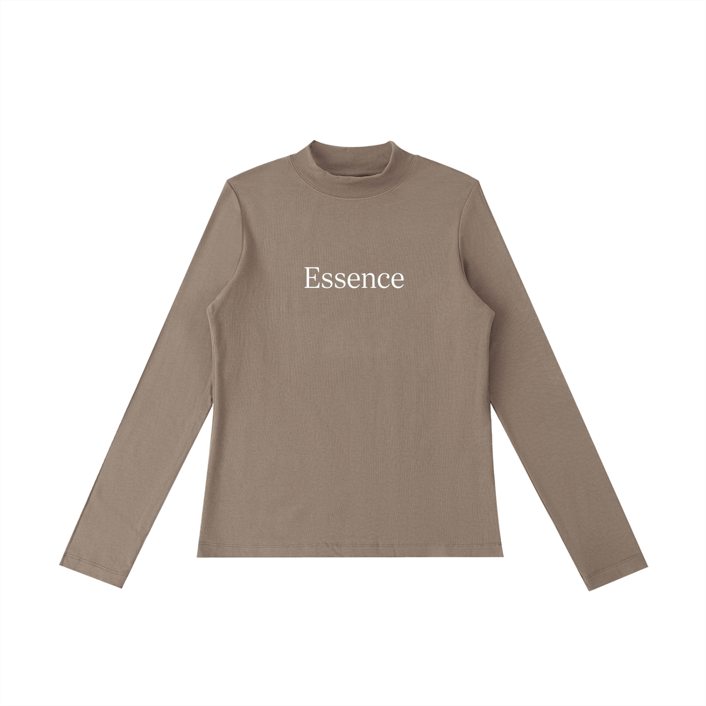 Women’s Essential Mock Neck Long Sleeve T-Shirt