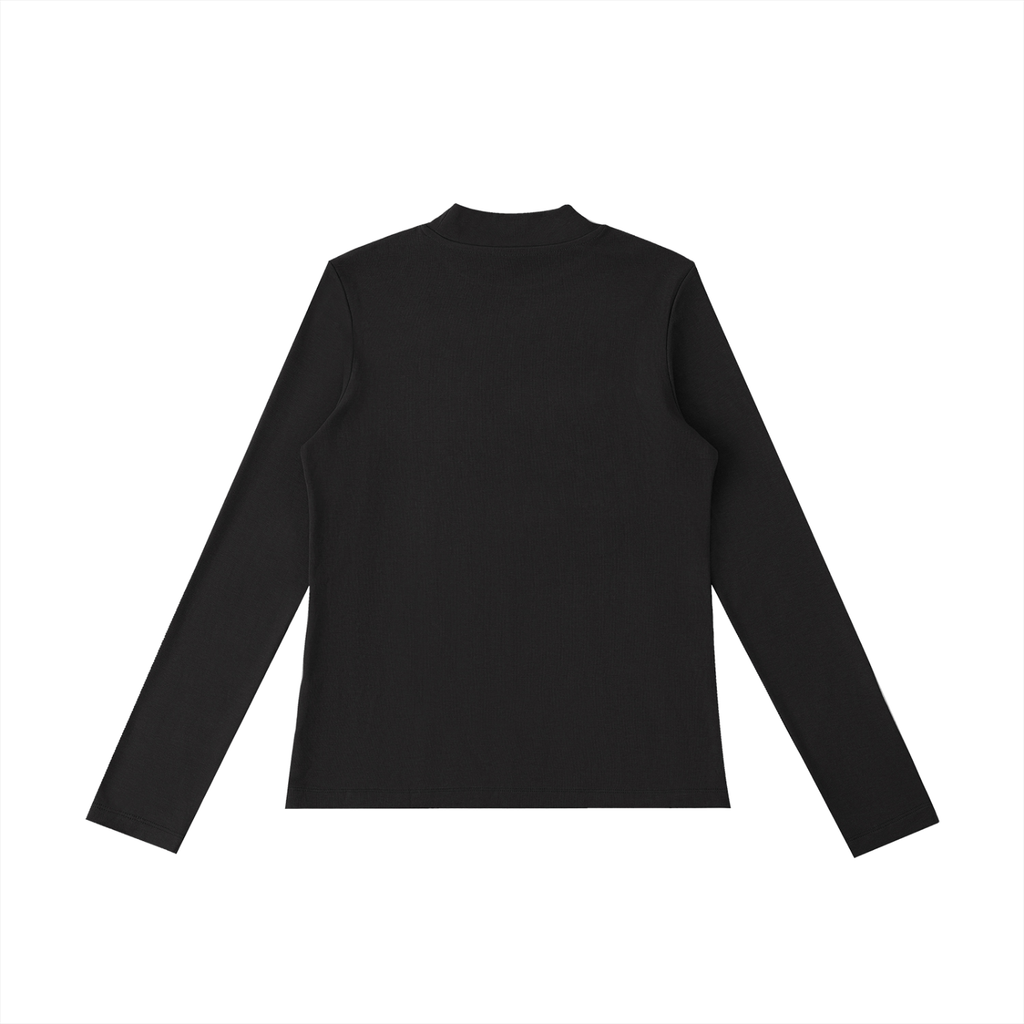 Women’s Essential Mock Neck Long Sleeve T-Shirt